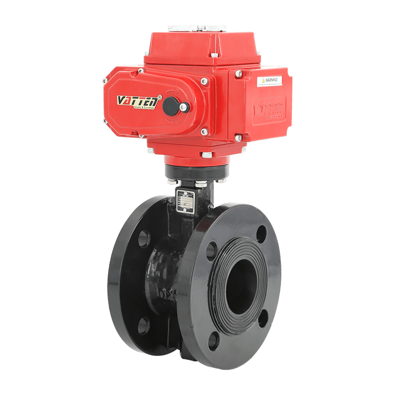 Válvula de mariposa con brida eléctrica