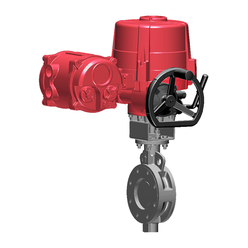 Válvula de mariposa eléctrica de sellado duro