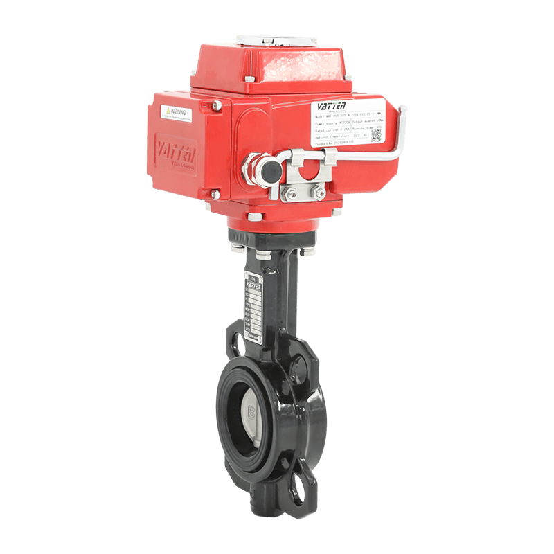 Válvula de mariposa eléctrica tipo oblea