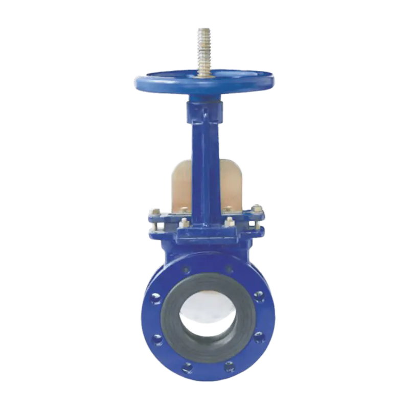 Válvula de compuerta manual de cuchilla de acero al carbono