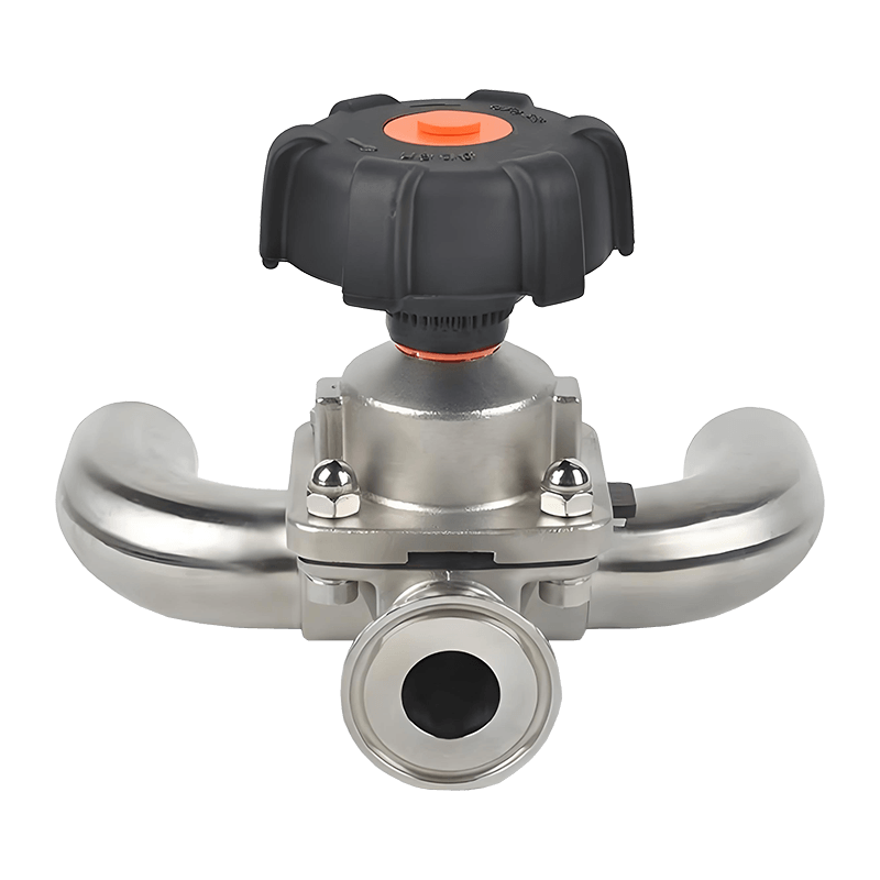 Válvula de diafragma sanitaria manual