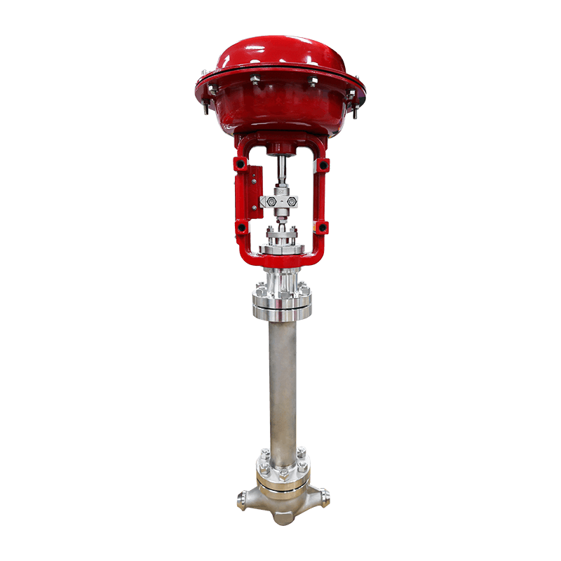 Válvula neumática de control de flujo de baja temperatura